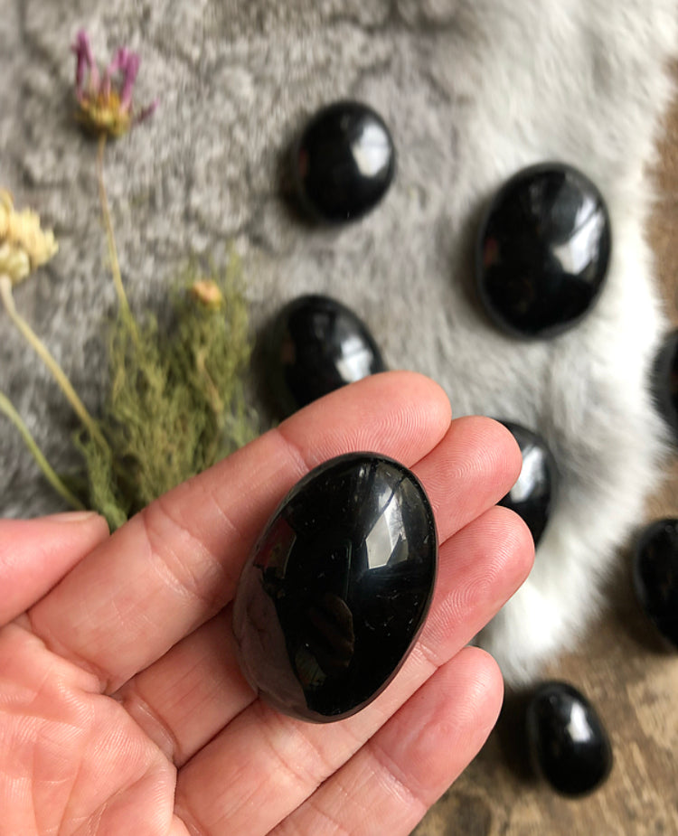 Tourmaline Palm Stone