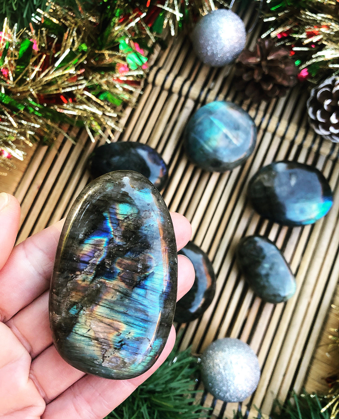 Labradorite Palm Stone