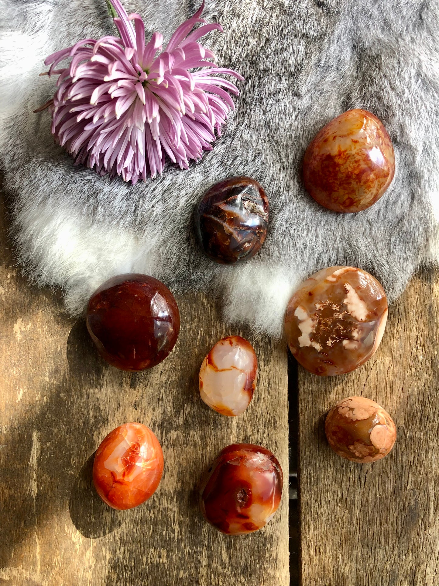 Carnelian Palm Stone