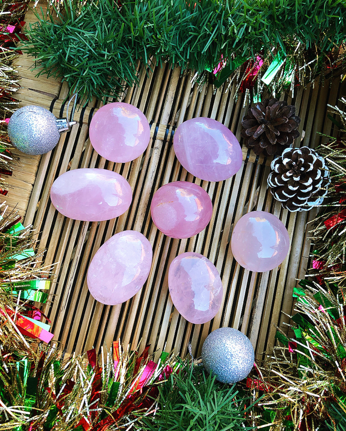 Rose Quartz Palm Stone