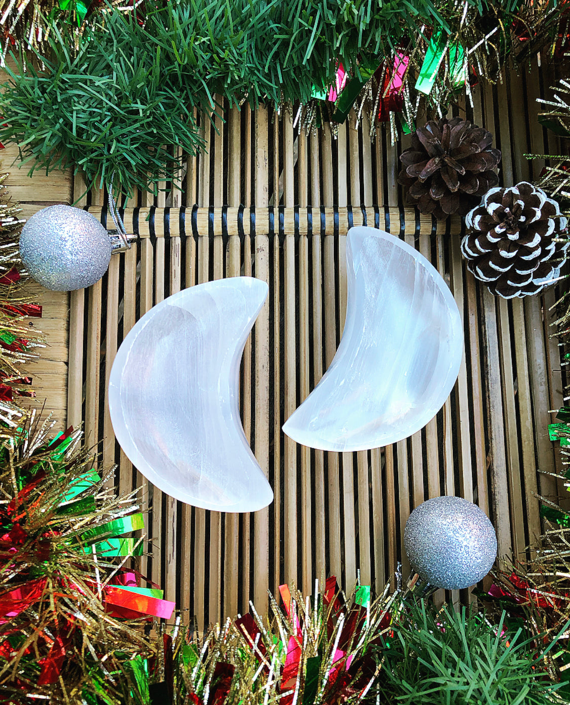Selenite Moon Bowl